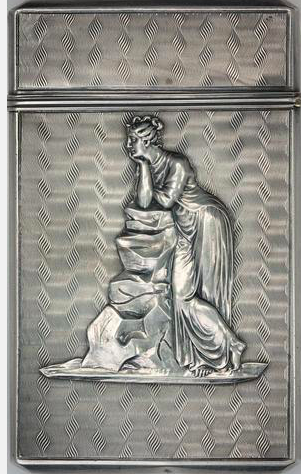 Moritz Furst Early 19th Century Sterling Business Card Holder, Taylor Baldwin & Co.