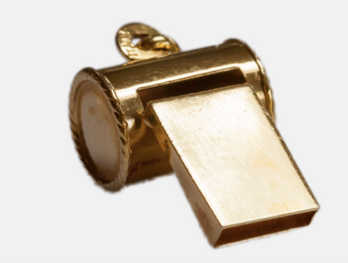 Vintage 14k Gold Whistle Charm