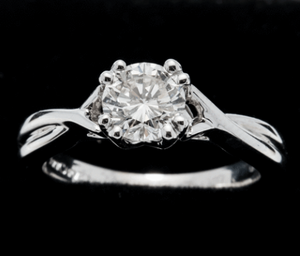 Classic 1.0 ct.  GIA Certified Round Brilliant Diamond Ring  Size 6 3/4 (GIA Certified)