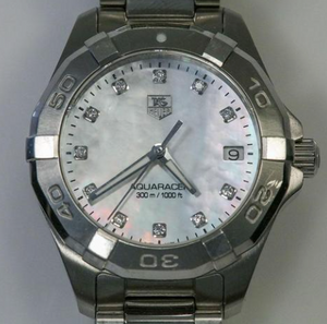 Tag Heuer Aquaracer 300m 32mm WAY1313 with Diamond Dial