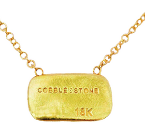 Cobble & Stone Provence Reversible Necklace -18k Royal Gold